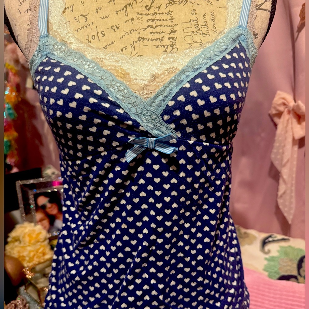 Cute blue babydoll top